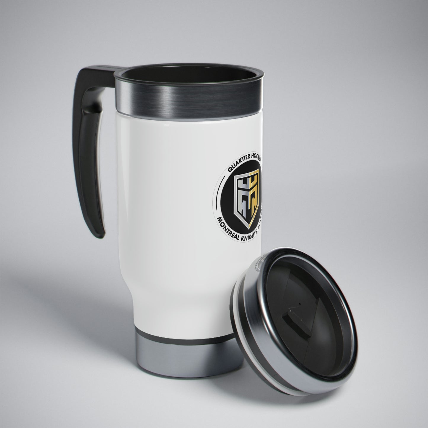 Stainless Steel Travel Mug with Handle, 14oz